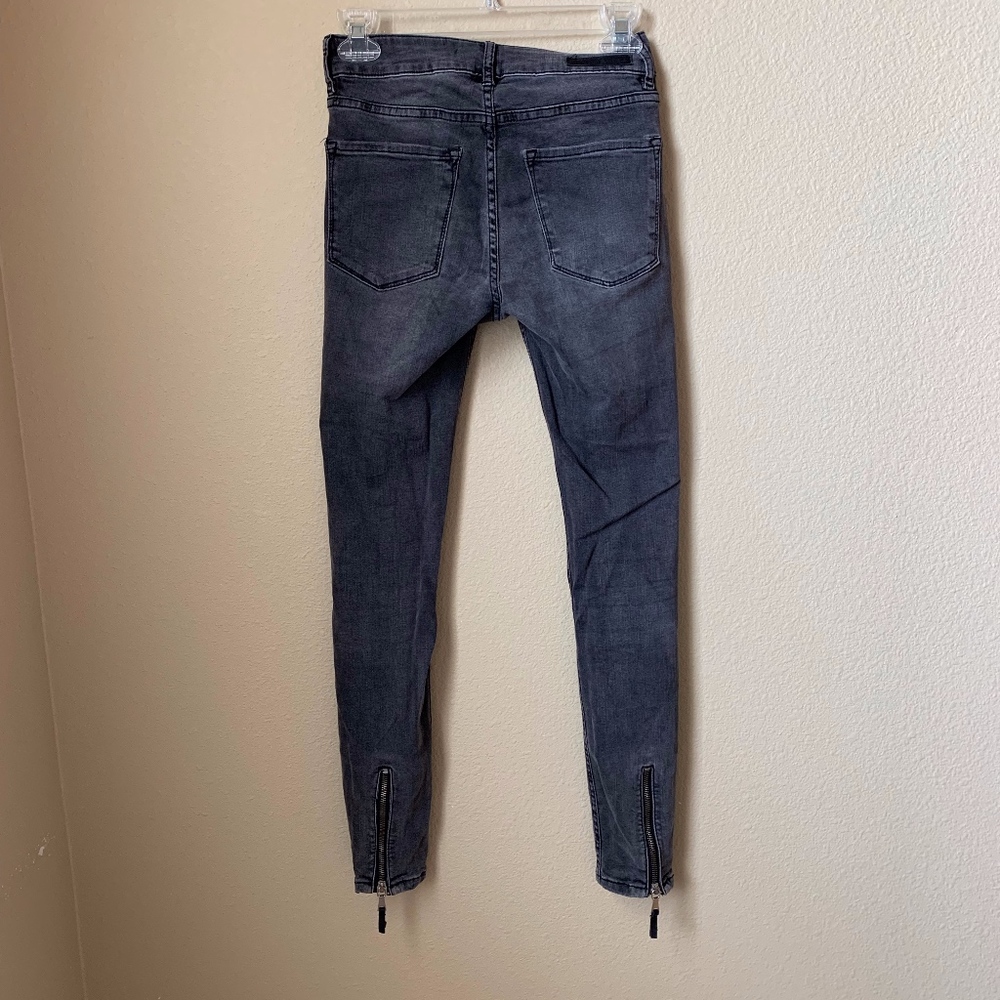 Zara acid washed skinny jeans